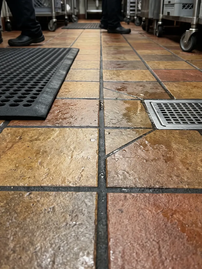 Back of house kitchen floor