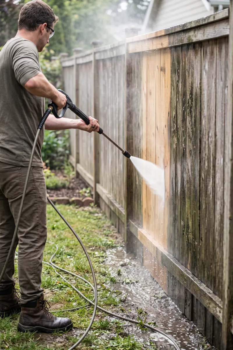 Fence cleaning