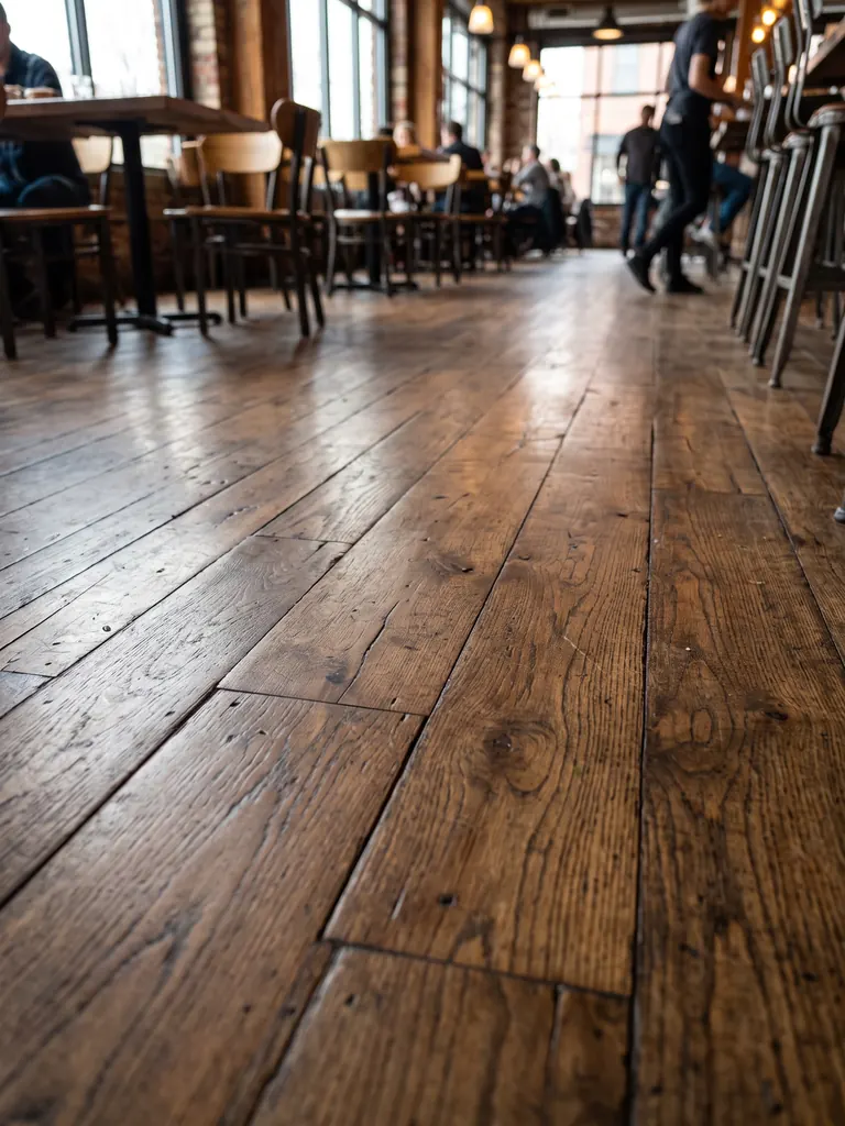 Wood plank floor